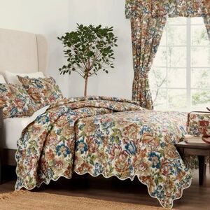 Patricia Nash Tapestry Queen Size Comforter 2 Sham Set